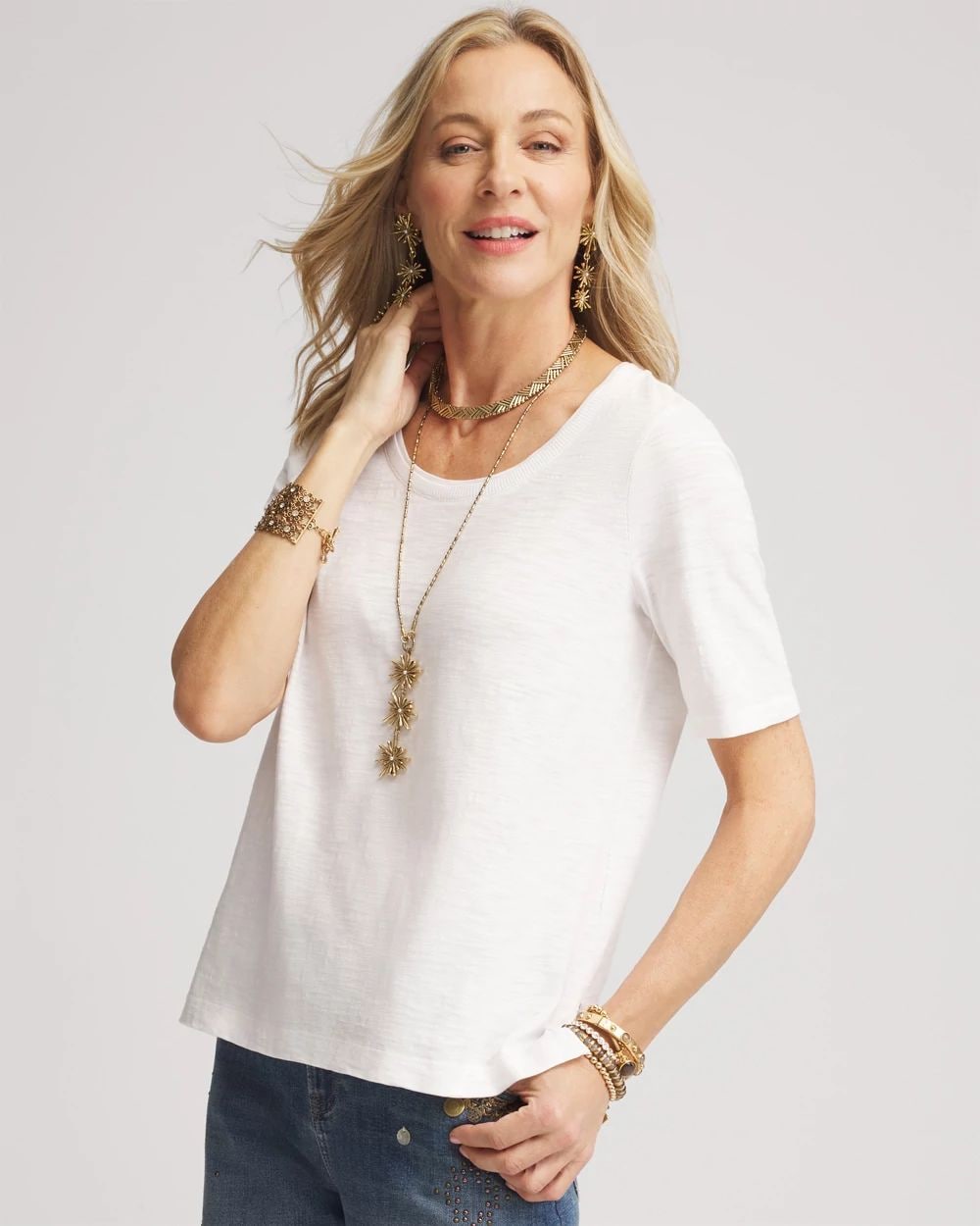 【Jedbead】City Jewelry Scoop Tee City Jewelry Scoop Tee [White] PRE-ORDER - jedbead | 60